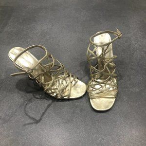 Via Spiga Gold Sandals - Size 7.5